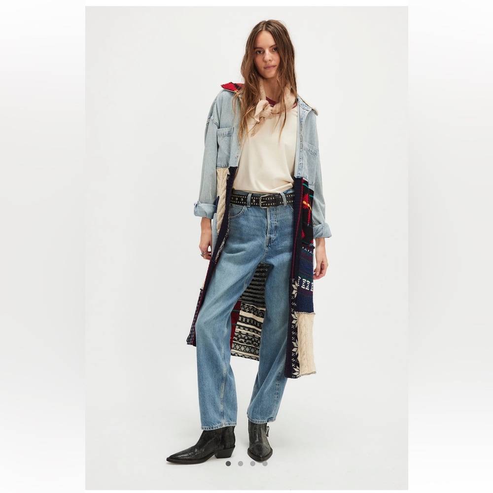 Tricia Fix Freddie Denim Maxi Shirt NWT